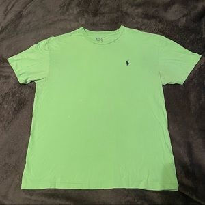 RALPH LAUREN POLO Bright Green Short Sleeve T Shirt 100% Cotton Size Medium